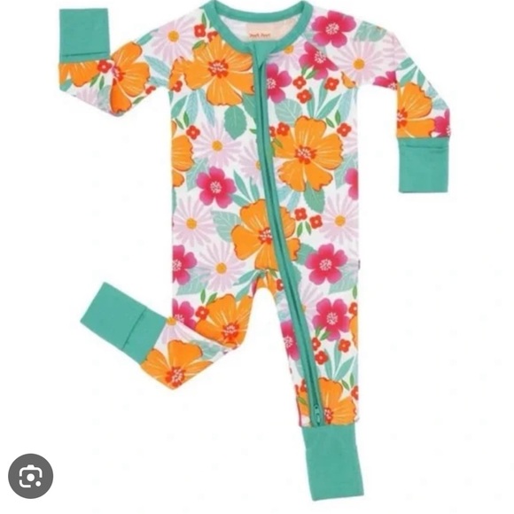 Little sleepies beachy bloom 6-12 months onesie - Picture 5 of 5